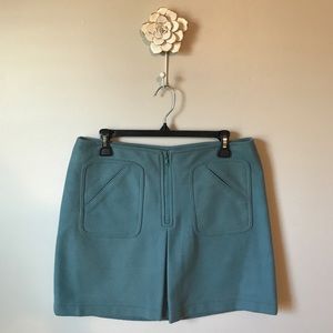 GAP | Wool Blend Front Zip Mini Skirt